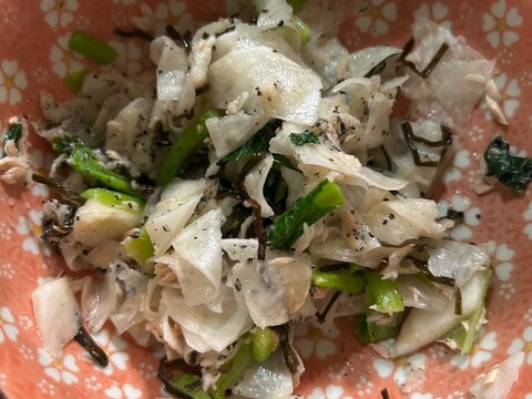 カブと小松菜のサラダ